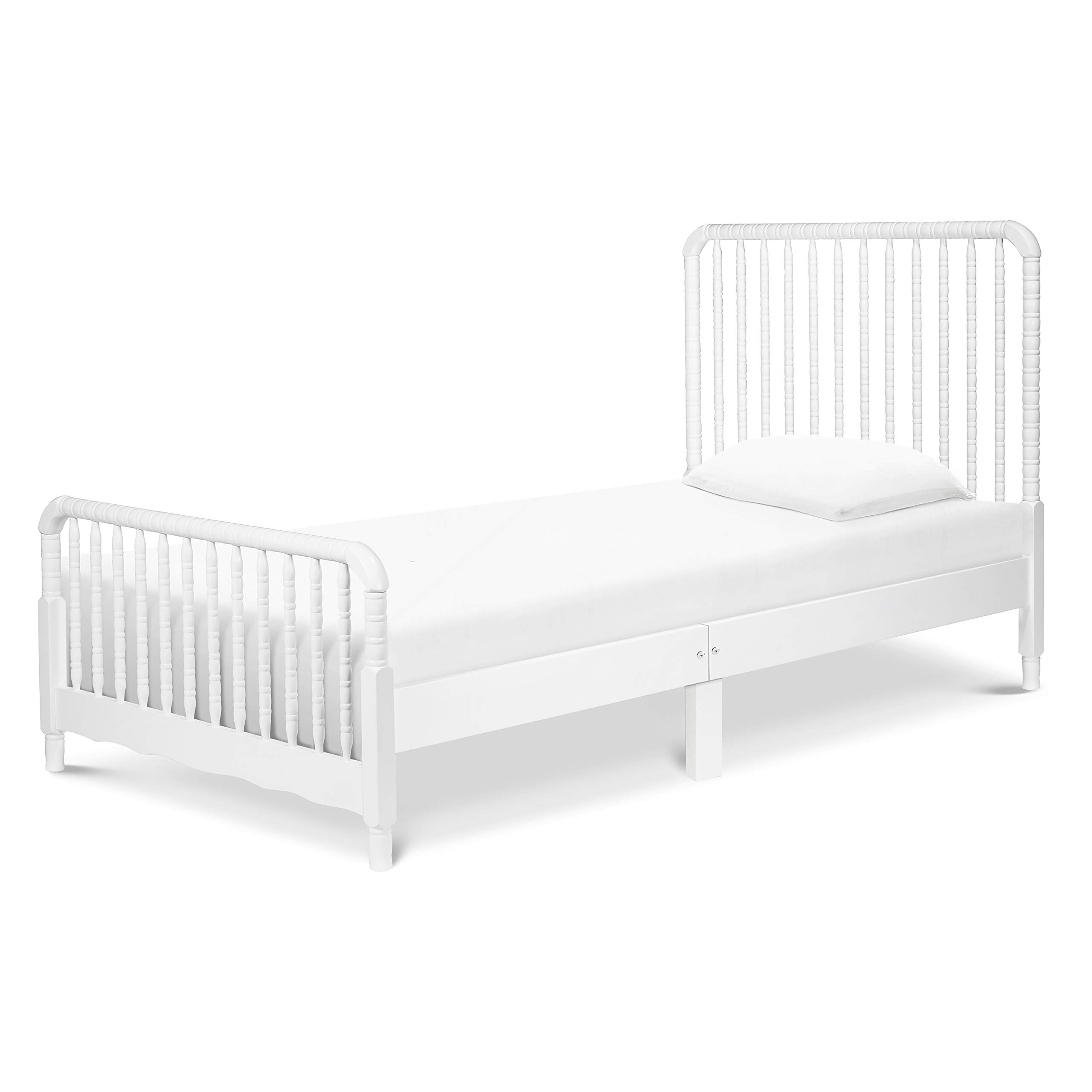 Photo 1 of Davinci Jenny Lind Twin-Bed with Wood Spindle Posts in White-Mattress Support Slats Included