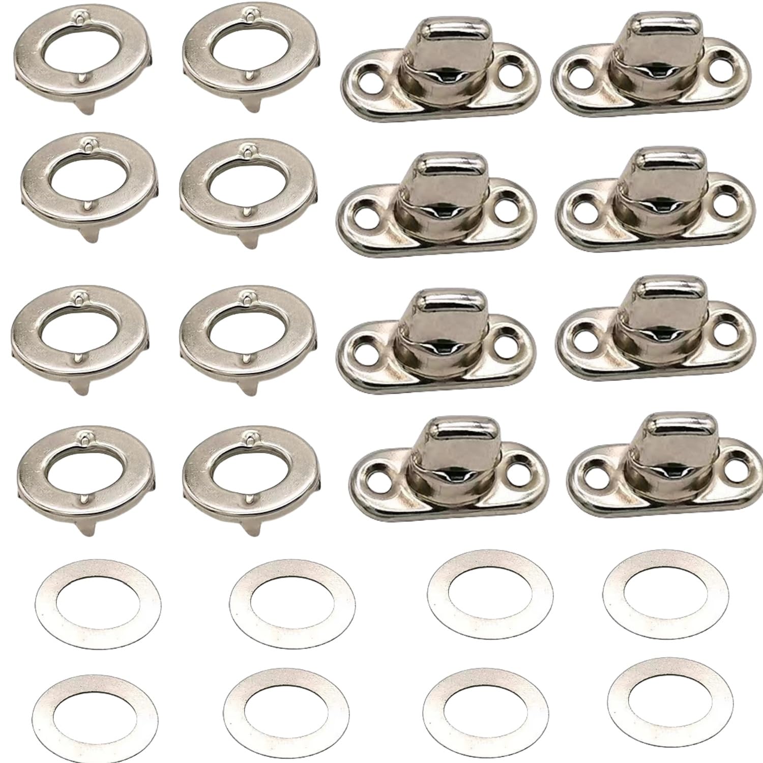 Twist Turn Lock,8 szt. Owalne zamknięcie z oczkiem do torebek, woreczków zamykanych na torebki, zamek do torebek, walizki, portfele, torby rzemieślnicze