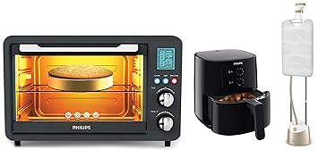 Philips Daily Collection Air Fryer for Home 1425W&Philips Digital Oven Toaster Grill, 25ltr OTG, 1500W 10