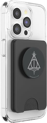 Miniatura 10 de Harry Potter Deathly Hallows Line Art PopSockets - Soporte para teléfonos y tabletas, Negro