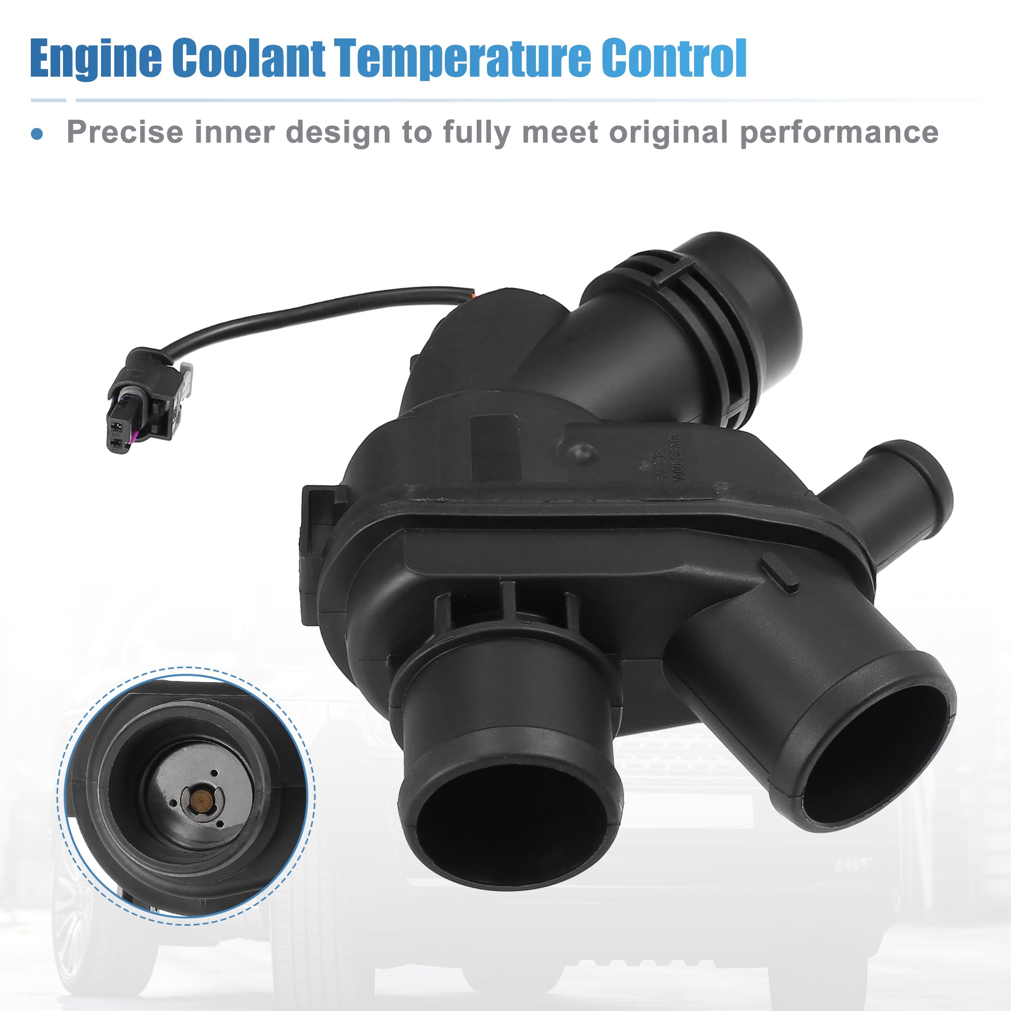 Amazon.com: X AUTOHAUX No.LR117568/AJ813986 Thermostat Housing  