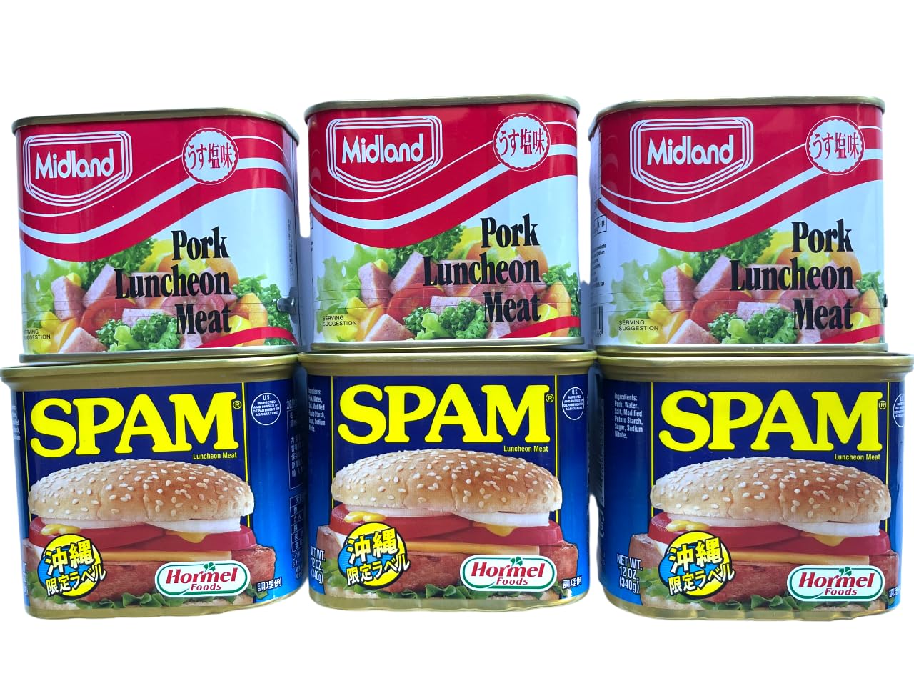 Amazon.co.jp: スパム 340g×3缶 チューリップポークランチョ