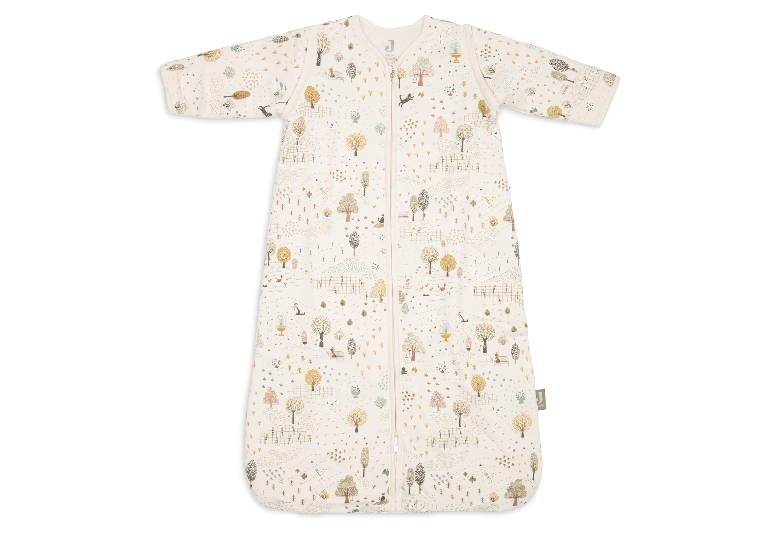 Jollein Baby Sleeping Bag, 90 cm, Cotton, 2.5 to 3.5 TOG, Detachable Sleeves, Oeko-TEX Certified, Baby Sleeping Bag