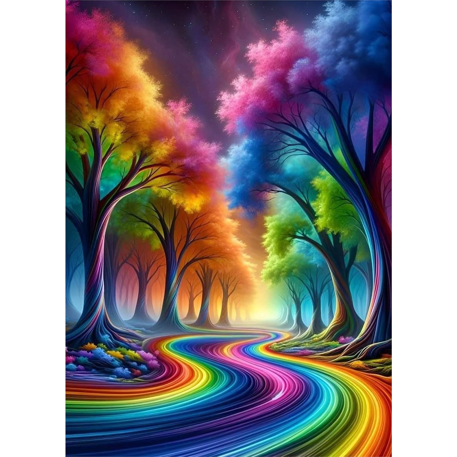 Diamond Art Kits for Adults - Rainbow Path -1 Diamond Art Kits for Adults - Rainbow Path -1