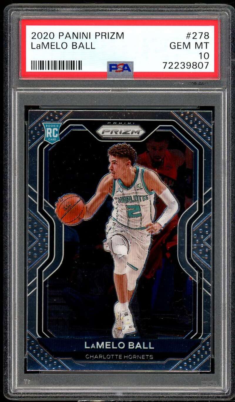 Amazon.com: LaMelo Ball Rookie Card 2020-21 Panini Prizm #278 PSA 