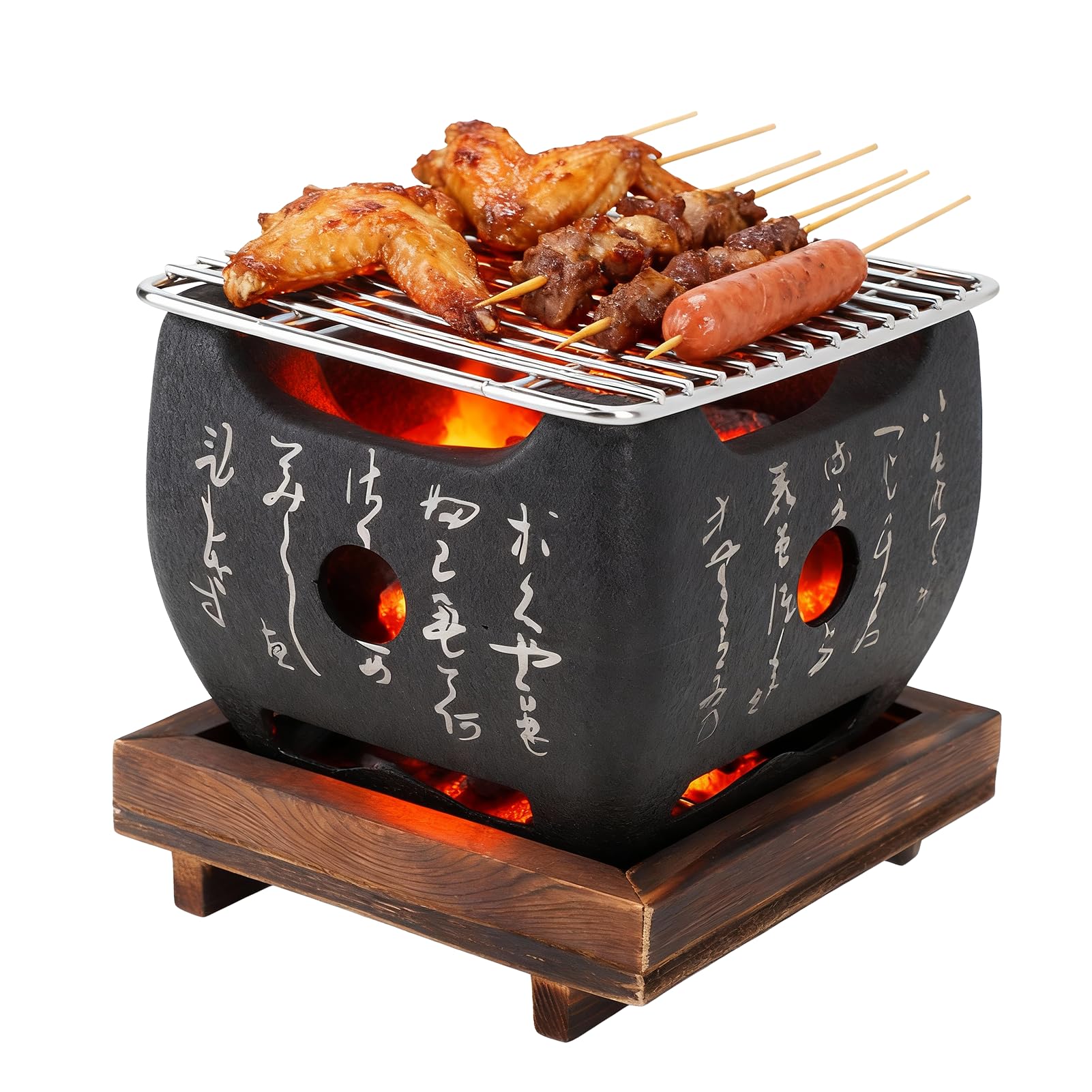 Topyond Japanese Grill,Yakitori BBQ Grill Charcoal,Script Food