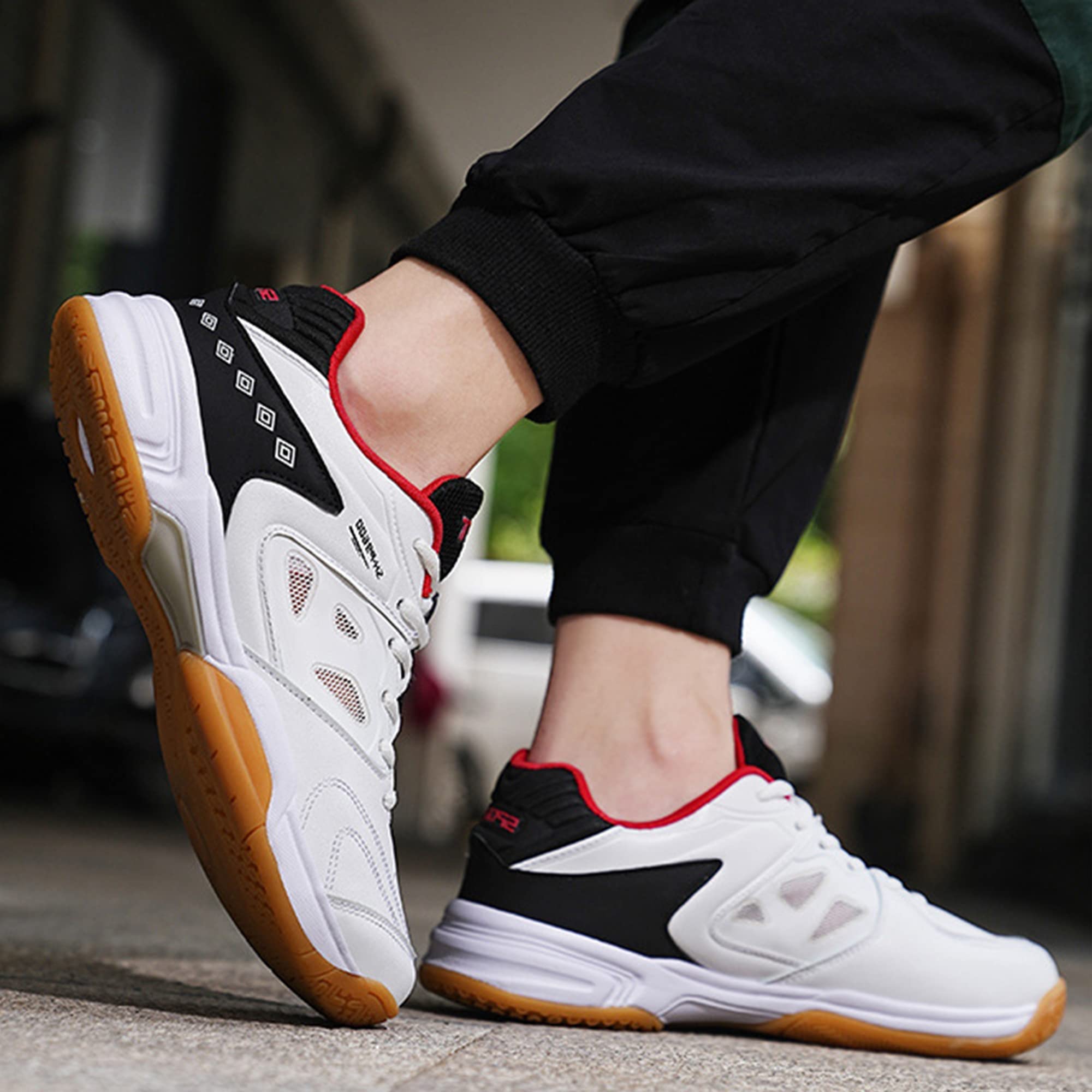 SDEQA Zapatillas De Bádminton para Hombre Y Mujer Zapatillas De Pista Cubierta Ligeras Y Cómodas