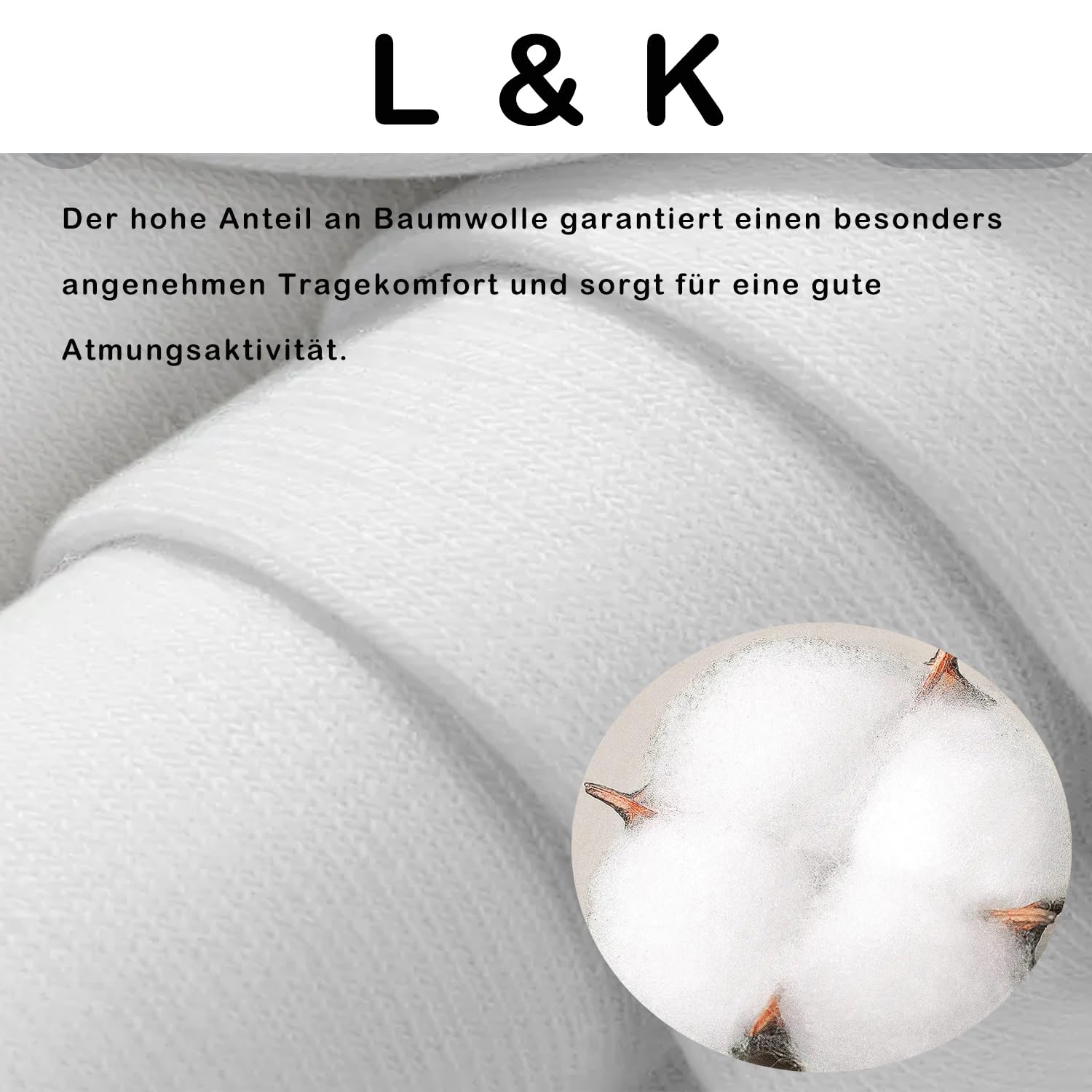 L&K-II 92201VA Skarpetki do sneakersów, krótkie, damskie/męskie, stopki, oddychająca bawełna, czarne/białe/szare, po 12/24/36 par