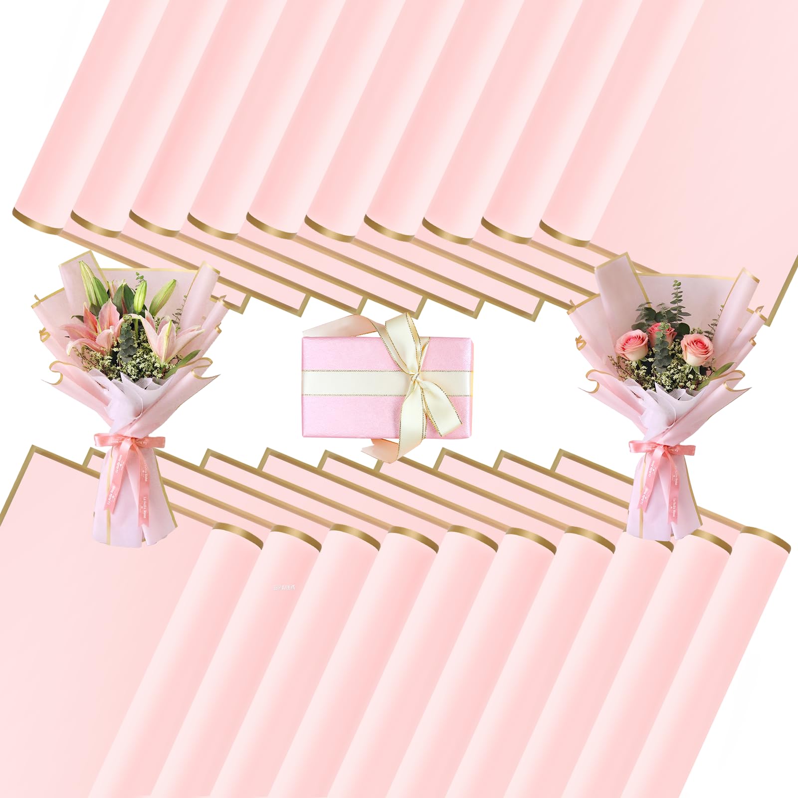 20 FOGLI DI carta pergamena fibra per imballaggio regalo avvolgimento