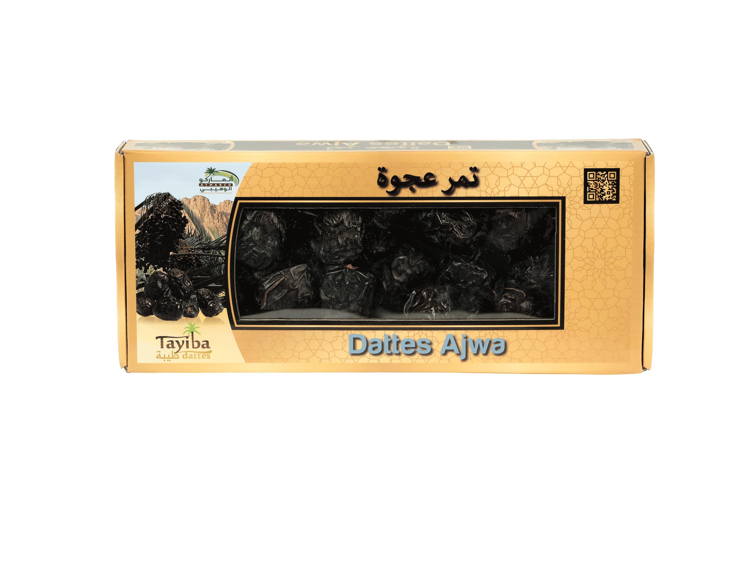 Coffret Dattes Premium Tayiba – Ajwa, Khudry & Safawi – Dattes de Médine – Qualité Supérieure d’Arabie Saoudite – 900g (3x300g)