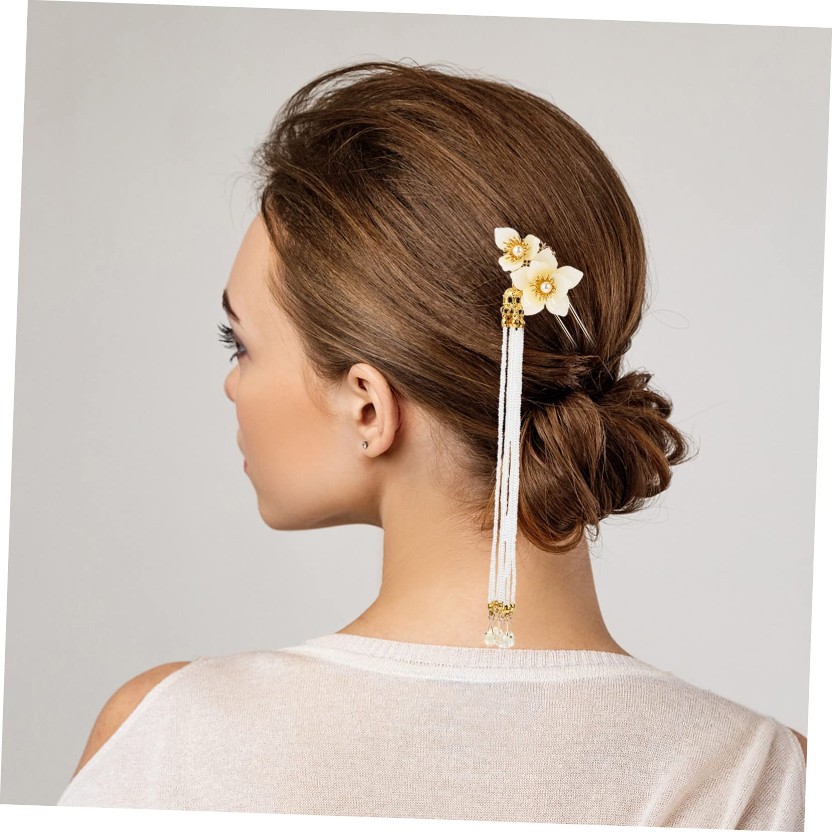 DOITOOL 3stücke Retro Antike Haarnadel Quaste Und Blumenmotiv Elegante Haarspange Für Partys Hochzeiten Und Fotoshootings Accessoire Für Frauen Und Mädchen