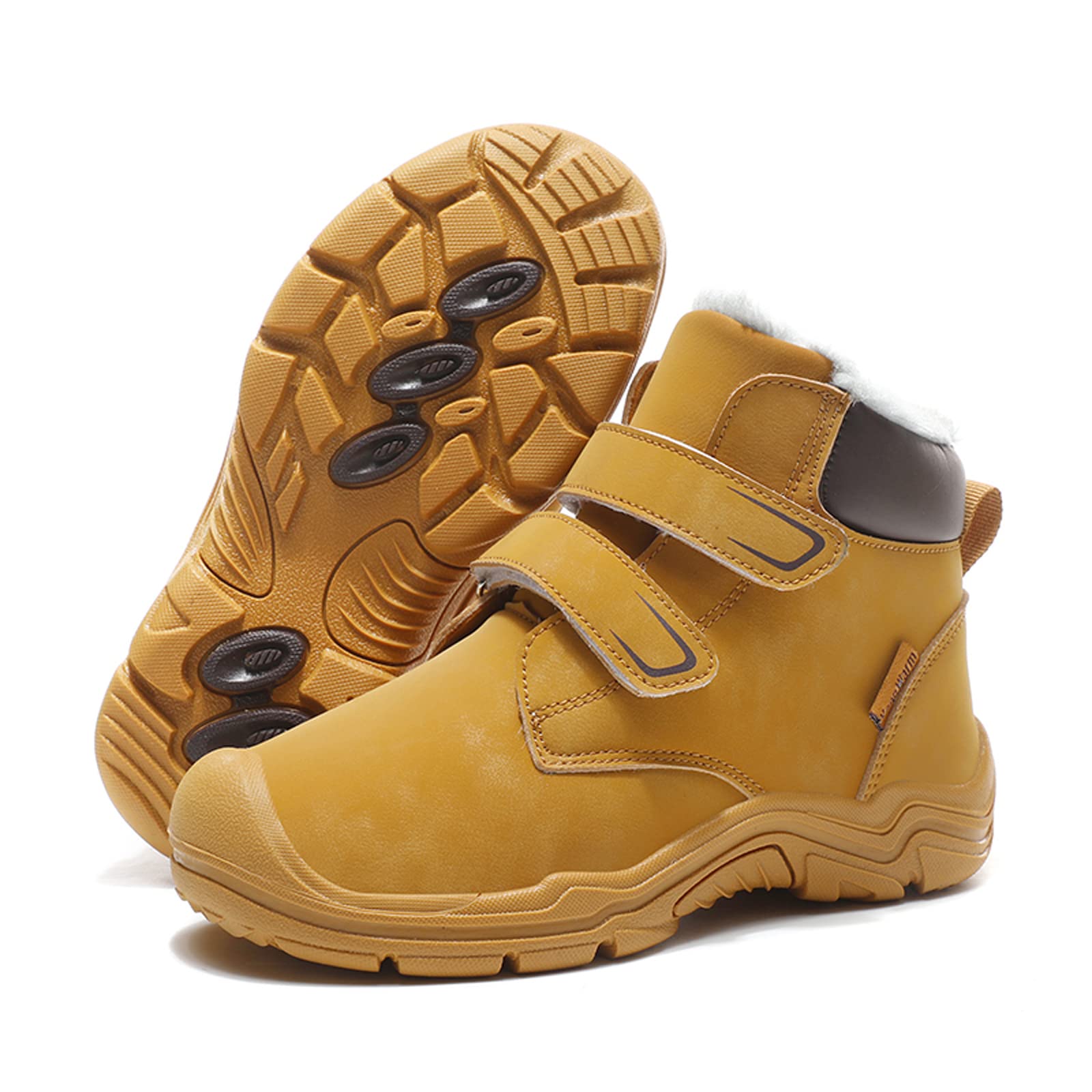 Enfant Bottes de Neige Garçon Filles Hiver Chaussures Bottines Chaussures Randonnée pour Enfants Antidérapant Montagne Trekking Chaussures