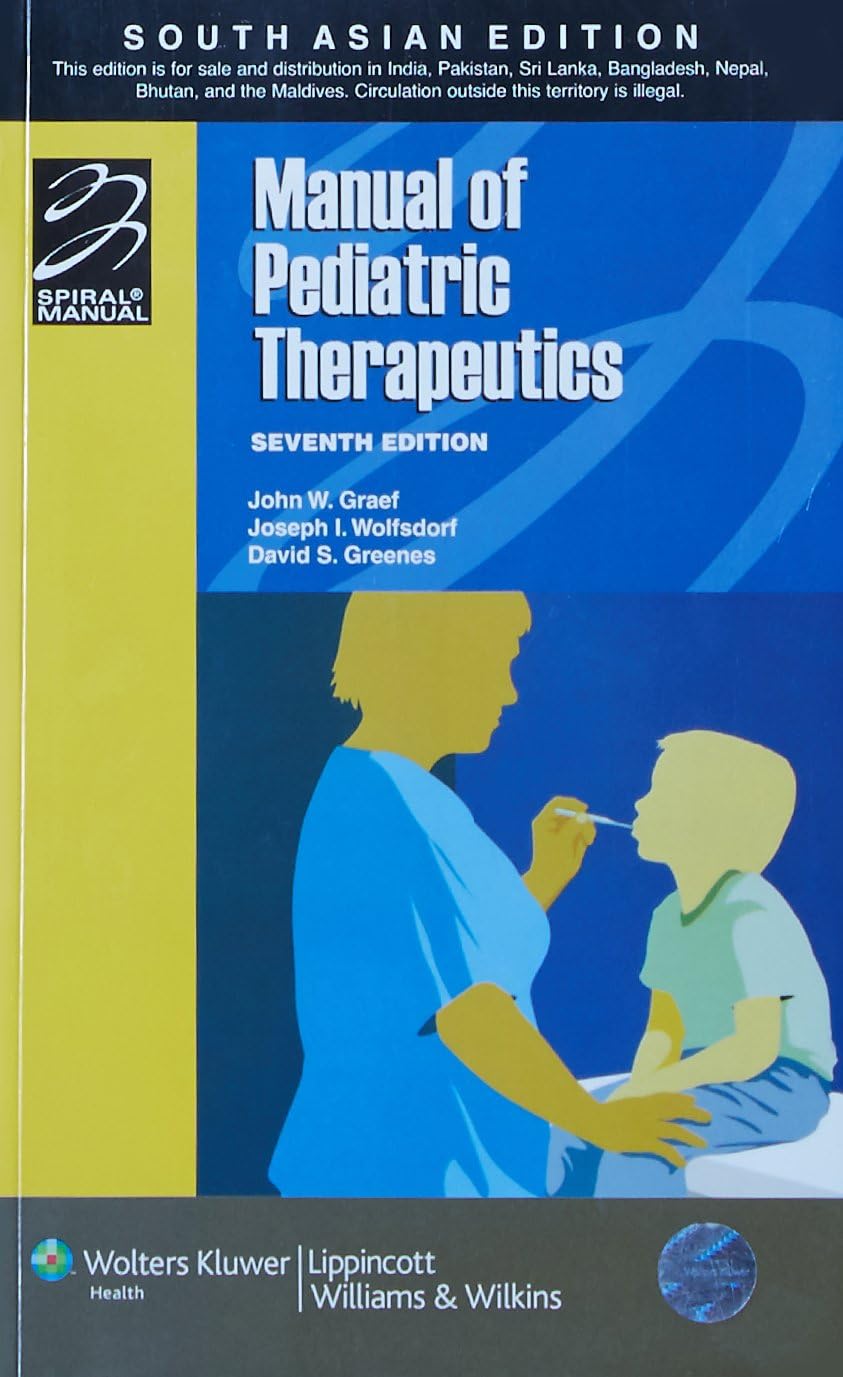 Manual of Pediatric Therapeutics 7E