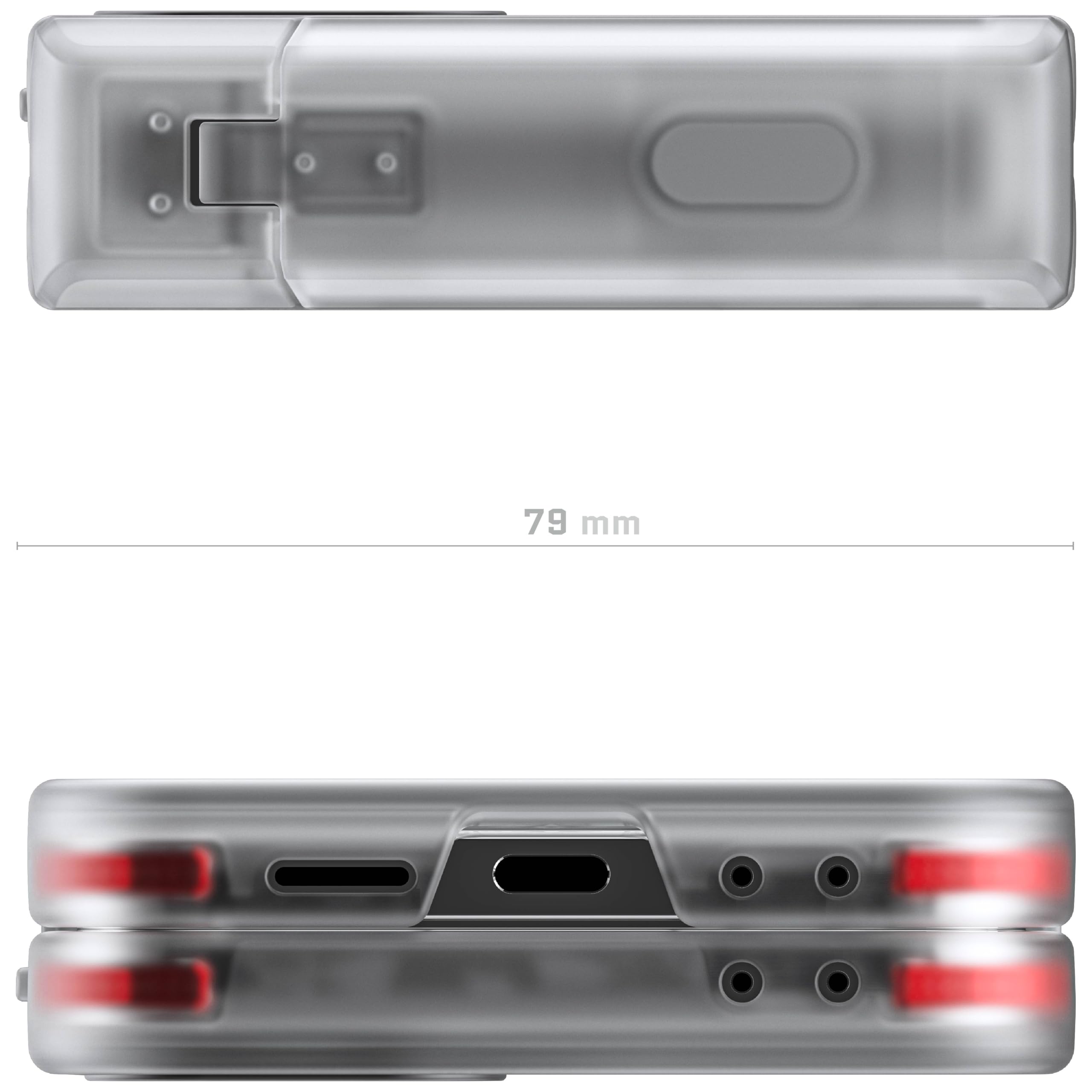Ghostek Covert Transparente Schutzhülle für Galaxy Z Flip 6 mit integriertem Ständer und vollständigem Scharnierschutz, stoßfeste Schutzhülle, entworfen für Samsung Galaxy Z Flip6 (6,7 Zoll