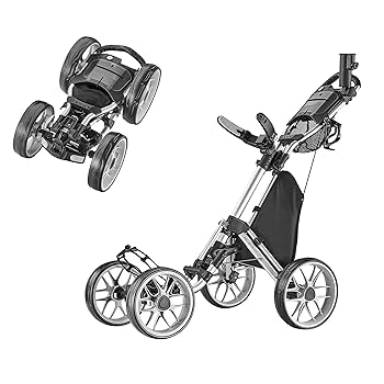 ゴルフカート 4輪　CaddyTek CaddyTek Caddycruiser One Version 8 4 Wheel Golf Push Cart