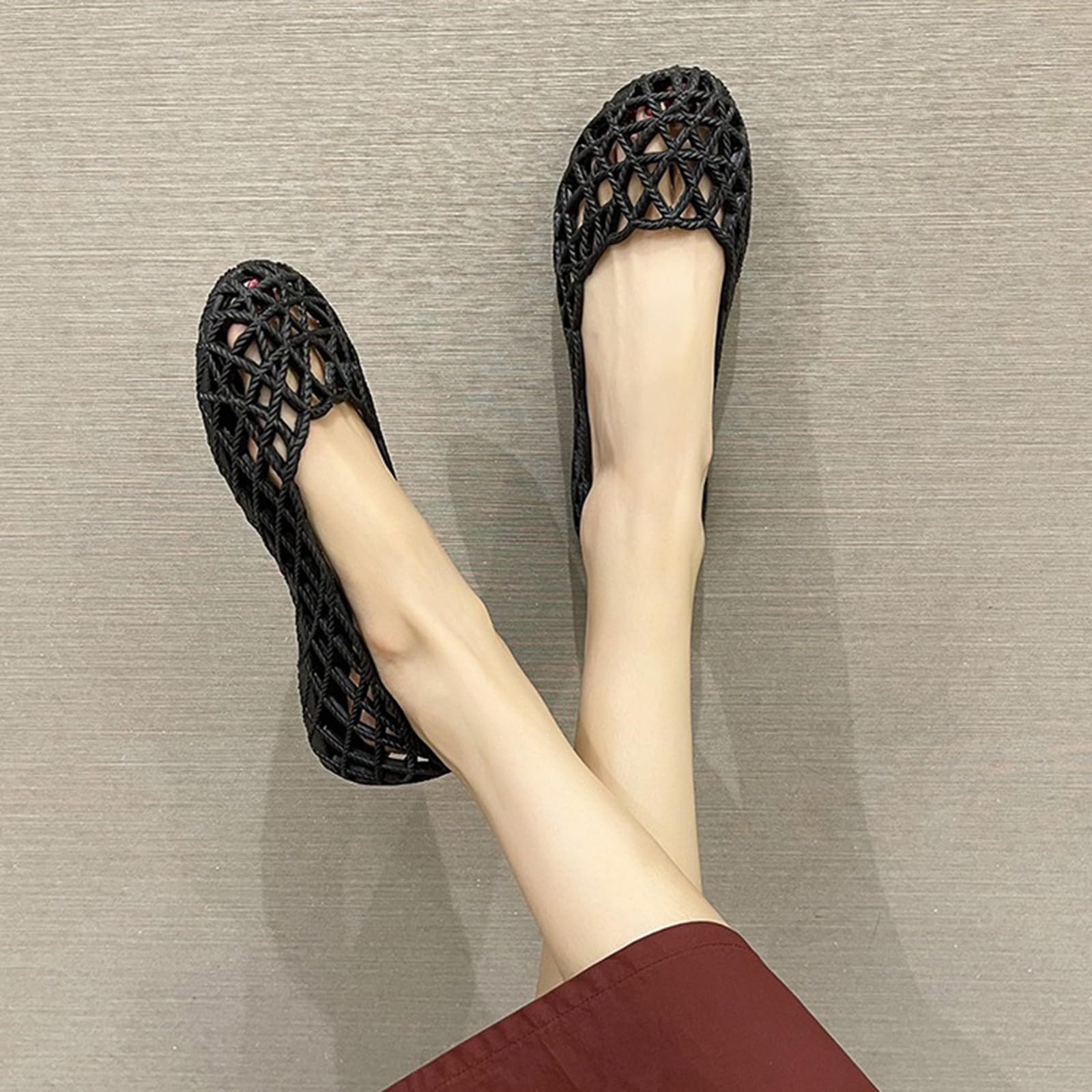 Sandalias de mujer cerradas con punta baja - Zapatillas de verano