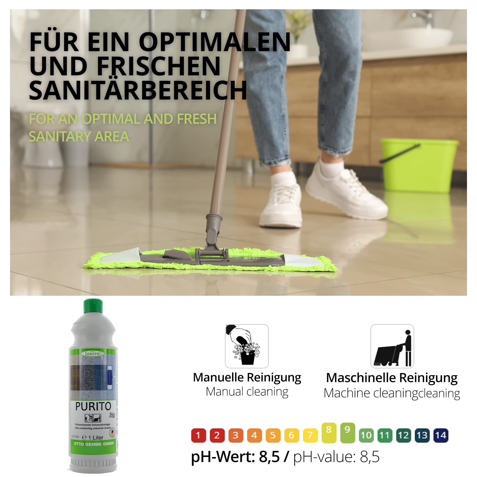 Lorito Purito ultranetzender Universalreiniger 12 x 1L Konzentrat