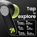 GOBOULT Z40 True Wireless in Ear Earbuds with 60H Playtime, Zen™ ENC Mic, Low Latency Gaming, Type-C Fast Charging, Made in India, 10mm Rich Bass Drivers, IPX5, Ear Buds TWS (Black) gallery image