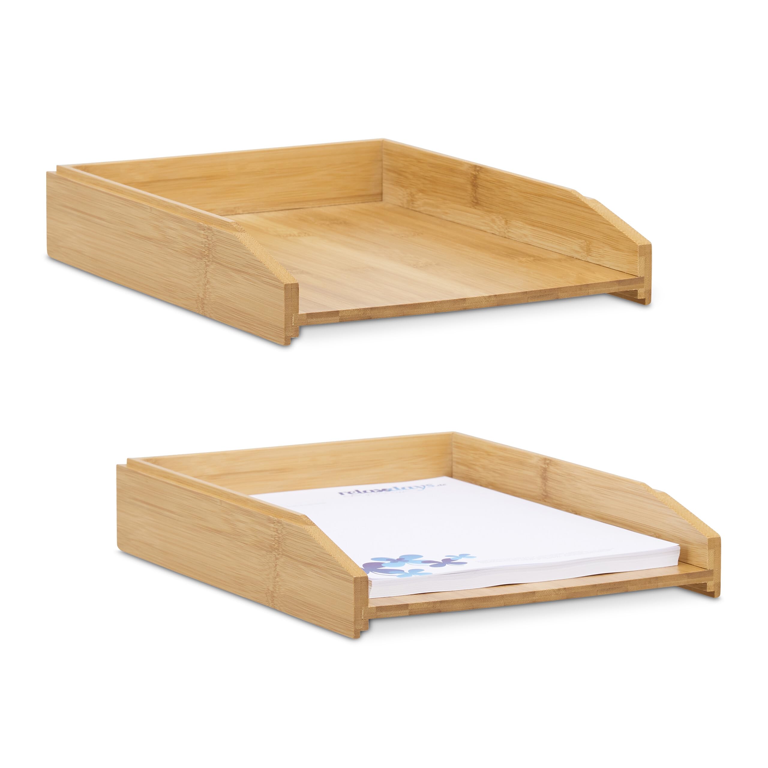 Brievenbak bamboe 6x25x34 cm kopen