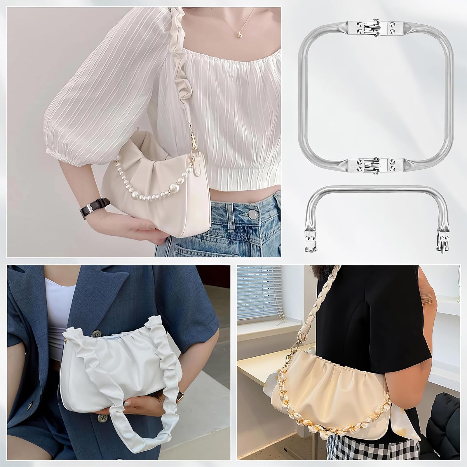 Chiusure Per Borse Hawdows 2PCS - Telai In Alluminio A Forma Di U Per Fai Da Te - Foto 8