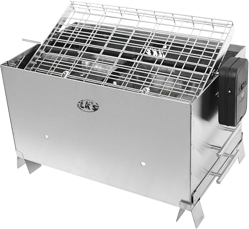 Lk's 430 Stailess Steel Charcoal Rotisserie Braai