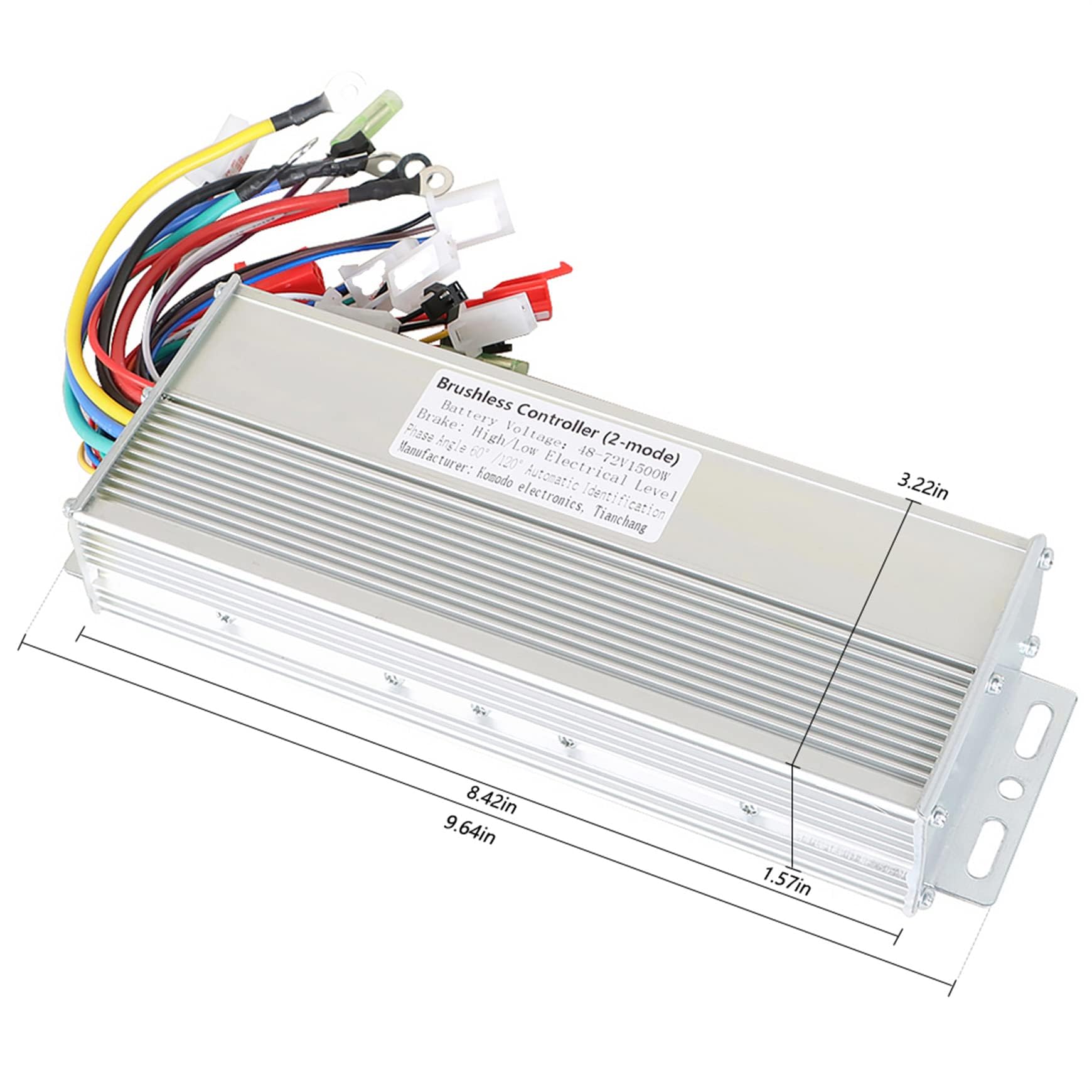Silscvtt Regulator prędkości silnika bezszczotkowego 48/72 V 1500 W kontroler skutera DC zamiennik do kontrolera silnika hulajnogi elektrycznej