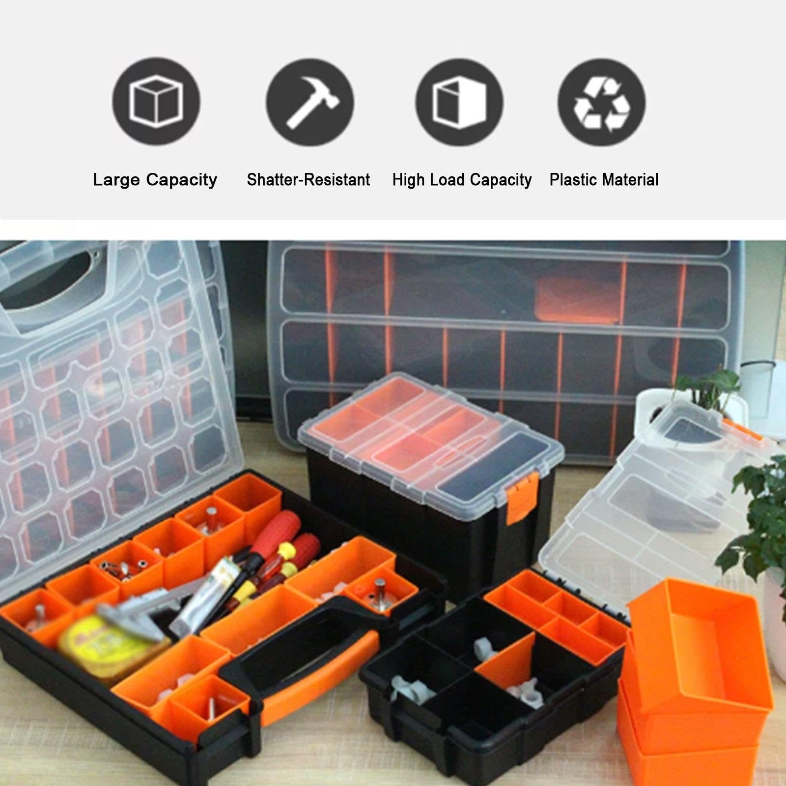 Boite a Vis Multi-Compartiments Trousse Outils Portative