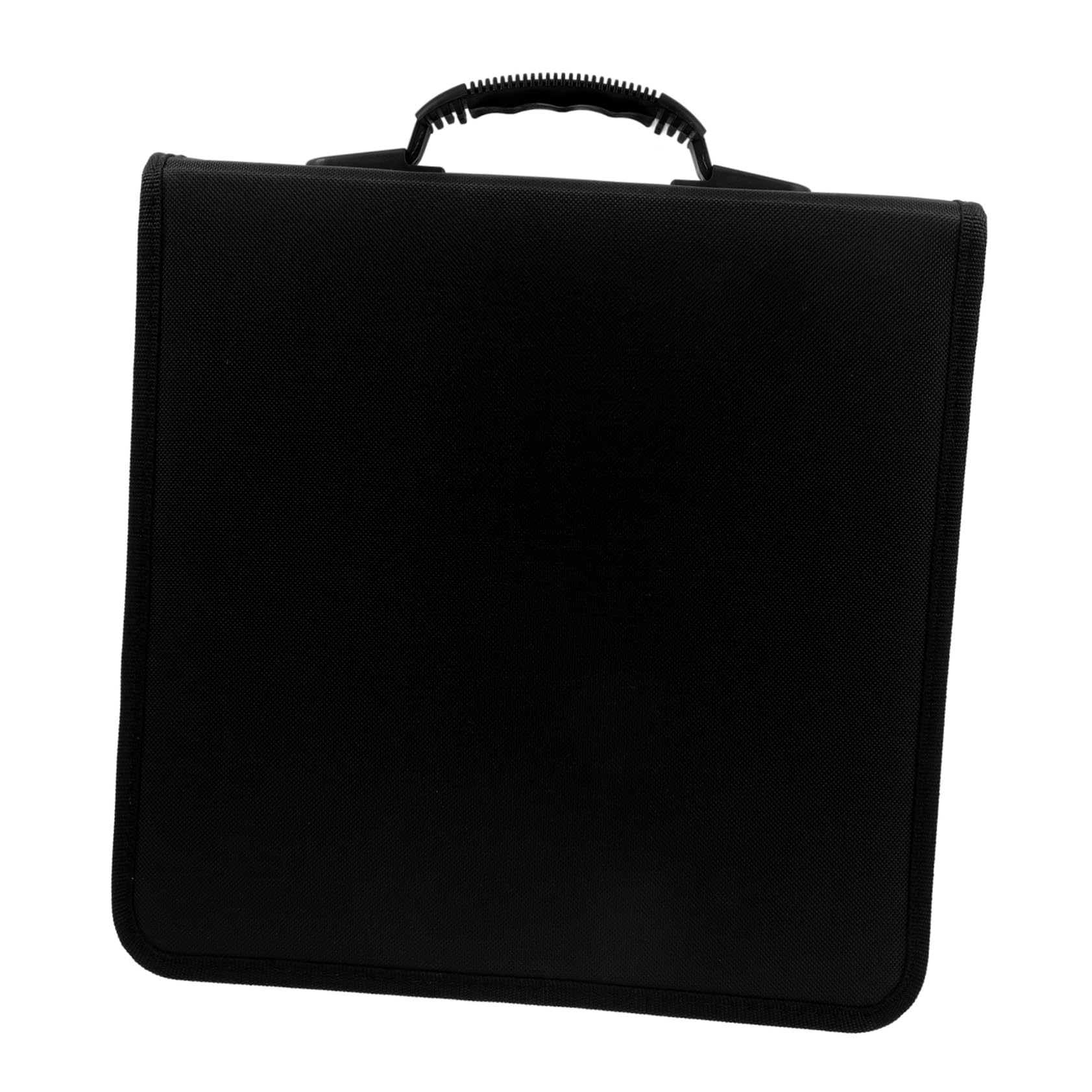 Garneck Portaoggetti Per Dvd in Pelle Pu Capacità Dischi Con Cinghia Mano Nero Custodia Porta Cd Dvd Protettiva e Portatile