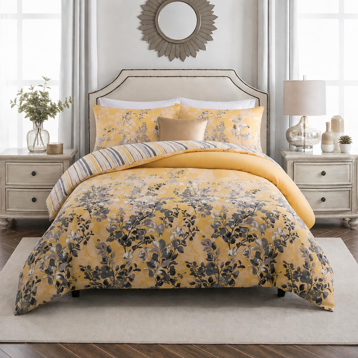 Aspire Homeware Super King Duvet Set Brushed Microfibre Quilt Cover