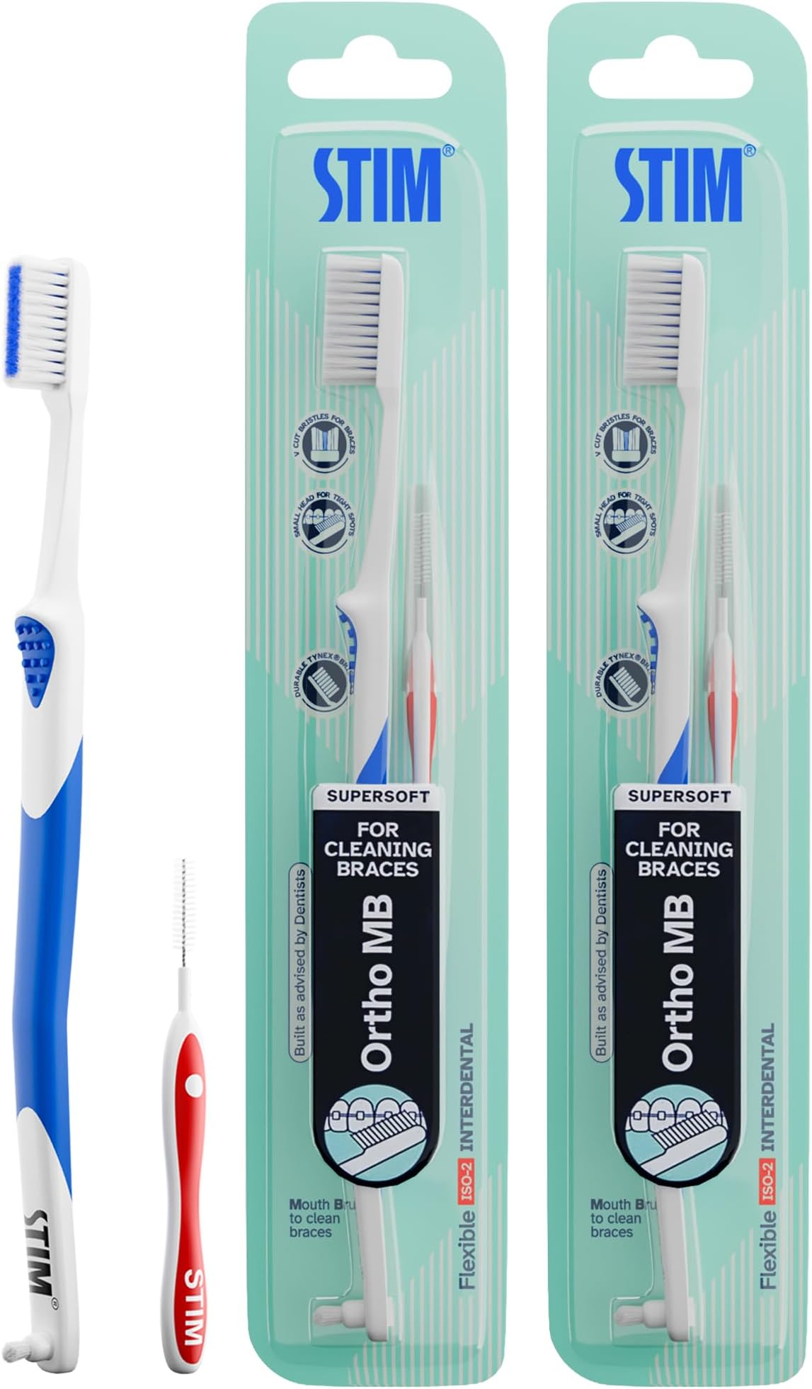 DR. DENTAIDS Stim Orthodontic Toothbrush (Pack of 3)