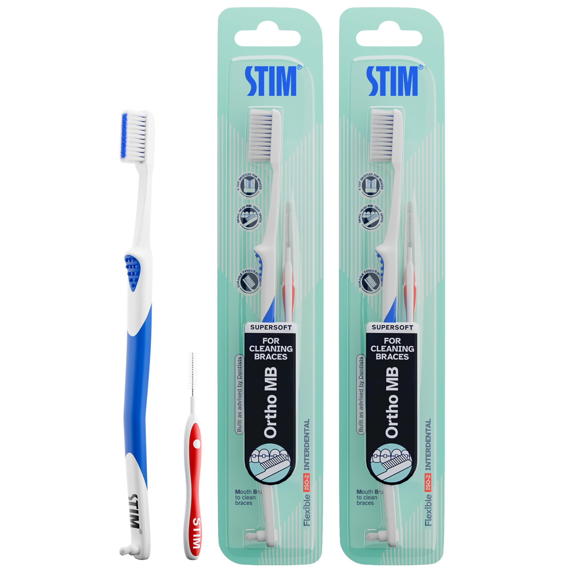 DR. DENTAIDS Stim Orthodontic Toothbrush (Pack of 3)