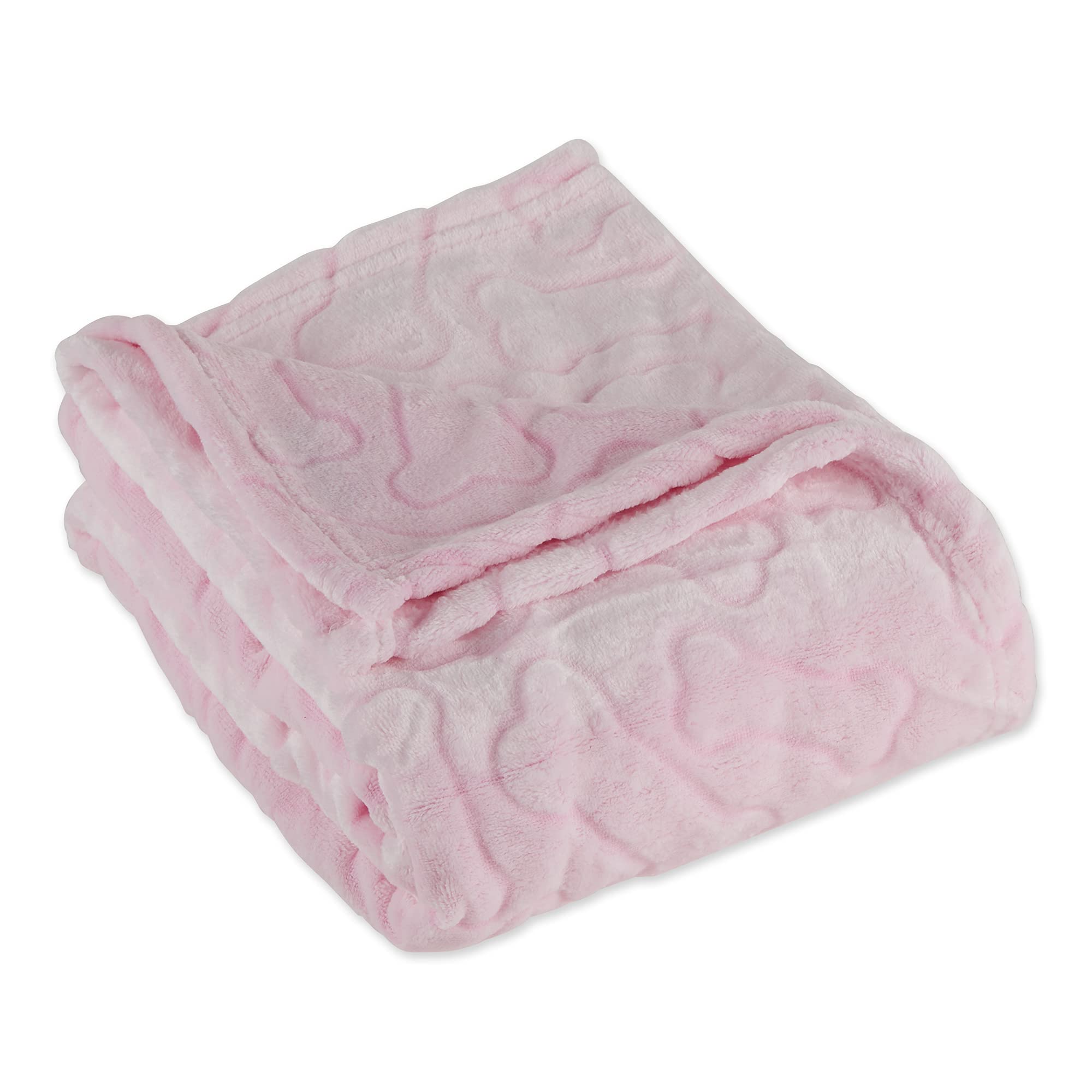 Bone Dry DII Warm, Soft, Plush, Microfiber Pet Blanket for Couch, Car, Trunk, Cage, Kennel, Dog House, 36x48", Pink