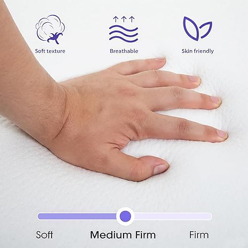 Miniatura 6 de NiamVelo Colchón plegable estrecho de tres pliegues  Lujoso colchón de espuma viscoelástica, colchón de cama individual, perfecto para dormitorios