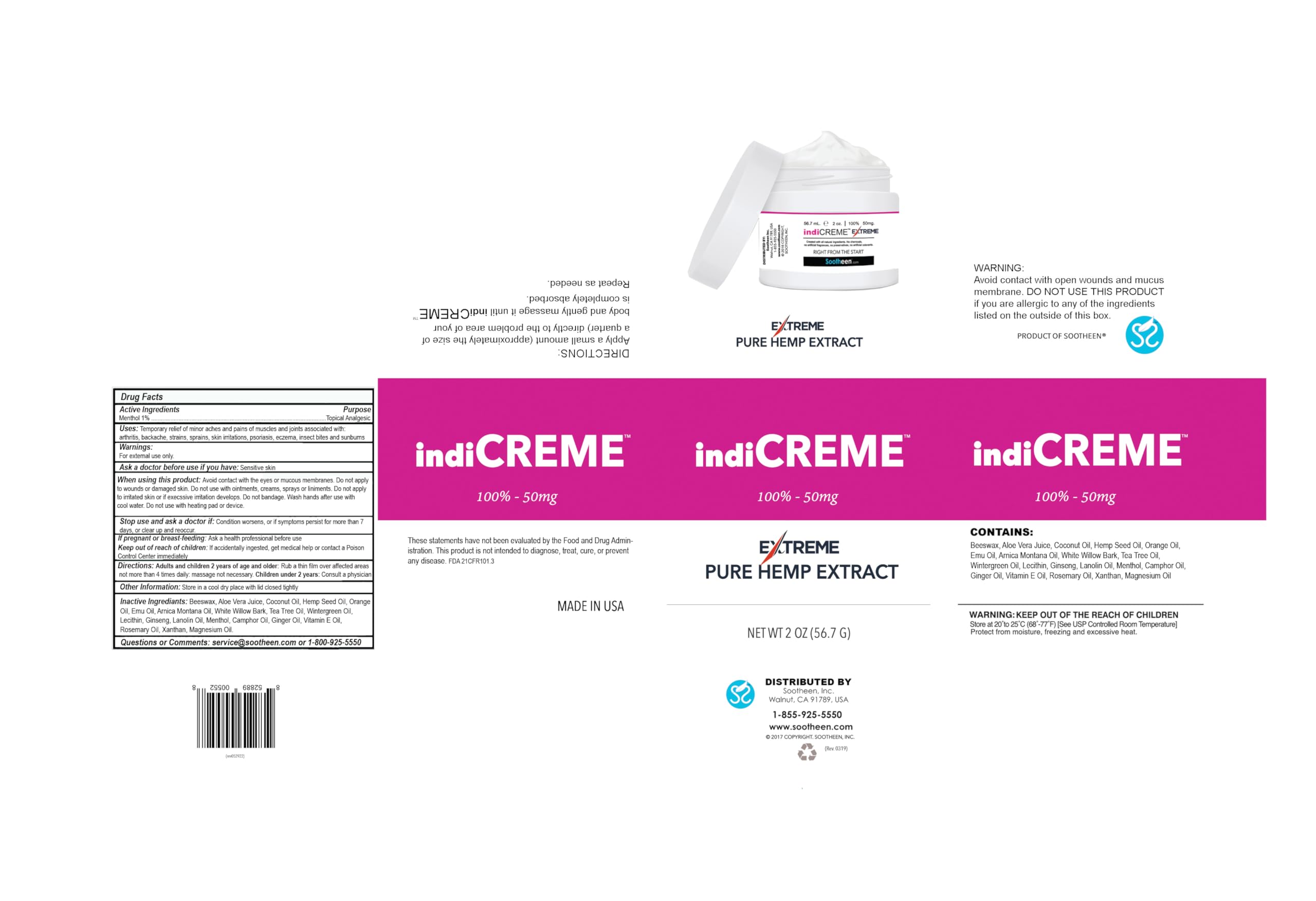 Amazon.com : indiCREME Extreme Formula Topical Cream – All-Natural