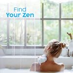 ZENO Clear Shower Curtain Liner – 72" x 72" Premium PEVA Liner with Rustproof Grommets & 3 Magnets – Waterproof, Lightweight Bathroom Curtain Set