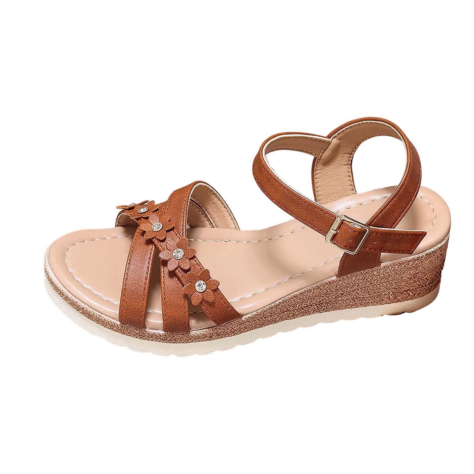 Mules sandales plates et compensées légères pour femme active - 8