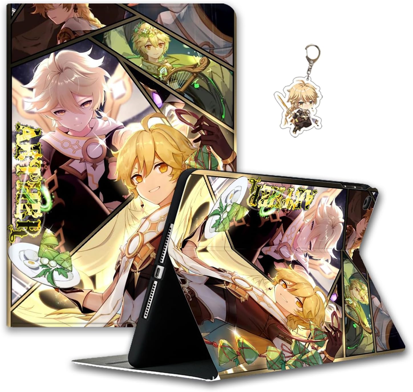 Anime Tablet Case Compatible with iPad Pro 13/11 inch 2024/Air 6th Kawaii Anime Tablet Case (Aether-22,iPad Air 6th (11"))