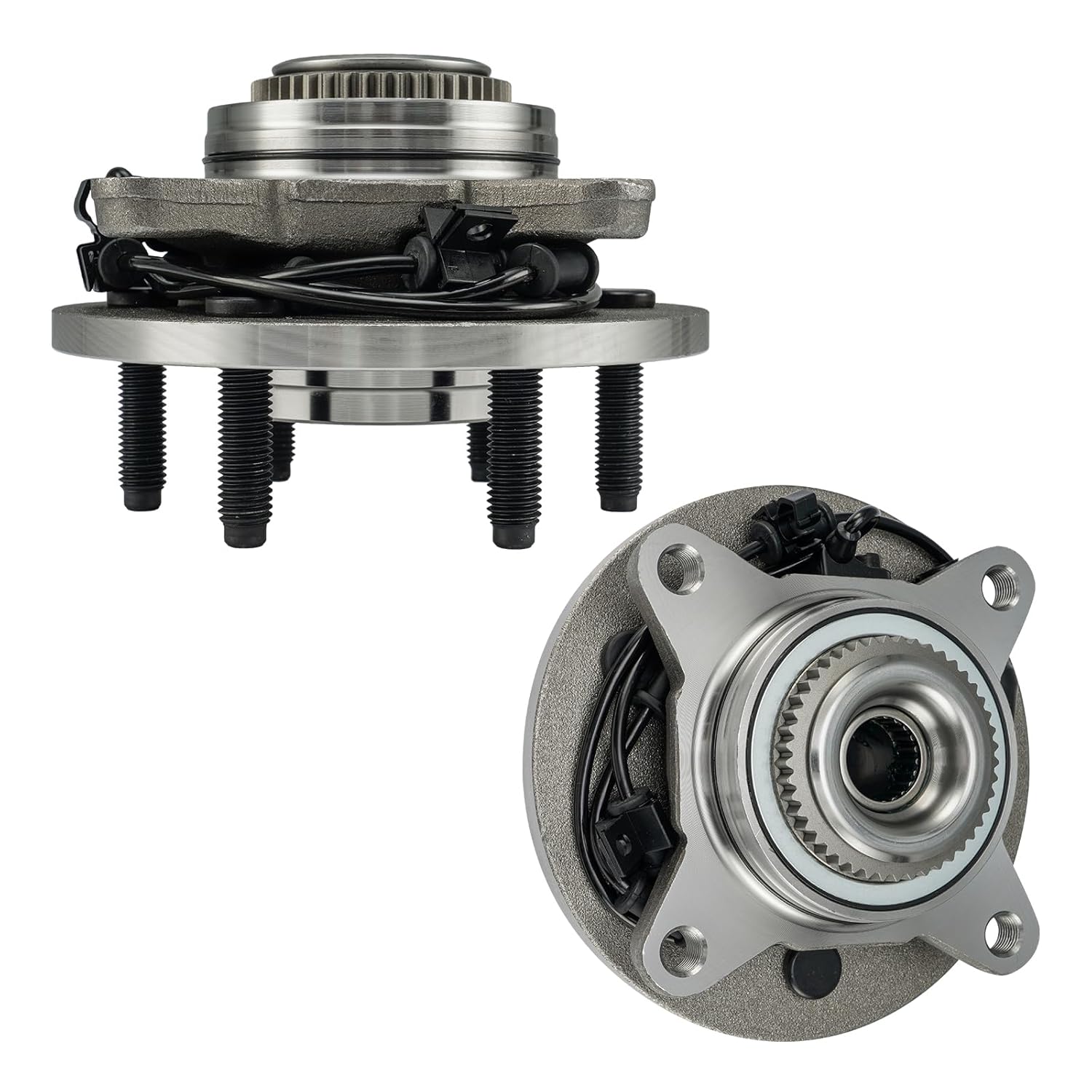 KAX 515043 2pcs Front Wheel Hub Bearing Compatible with 2000-2006 Ford Expedition 5.4L 4WD,6 Lug W/ABS