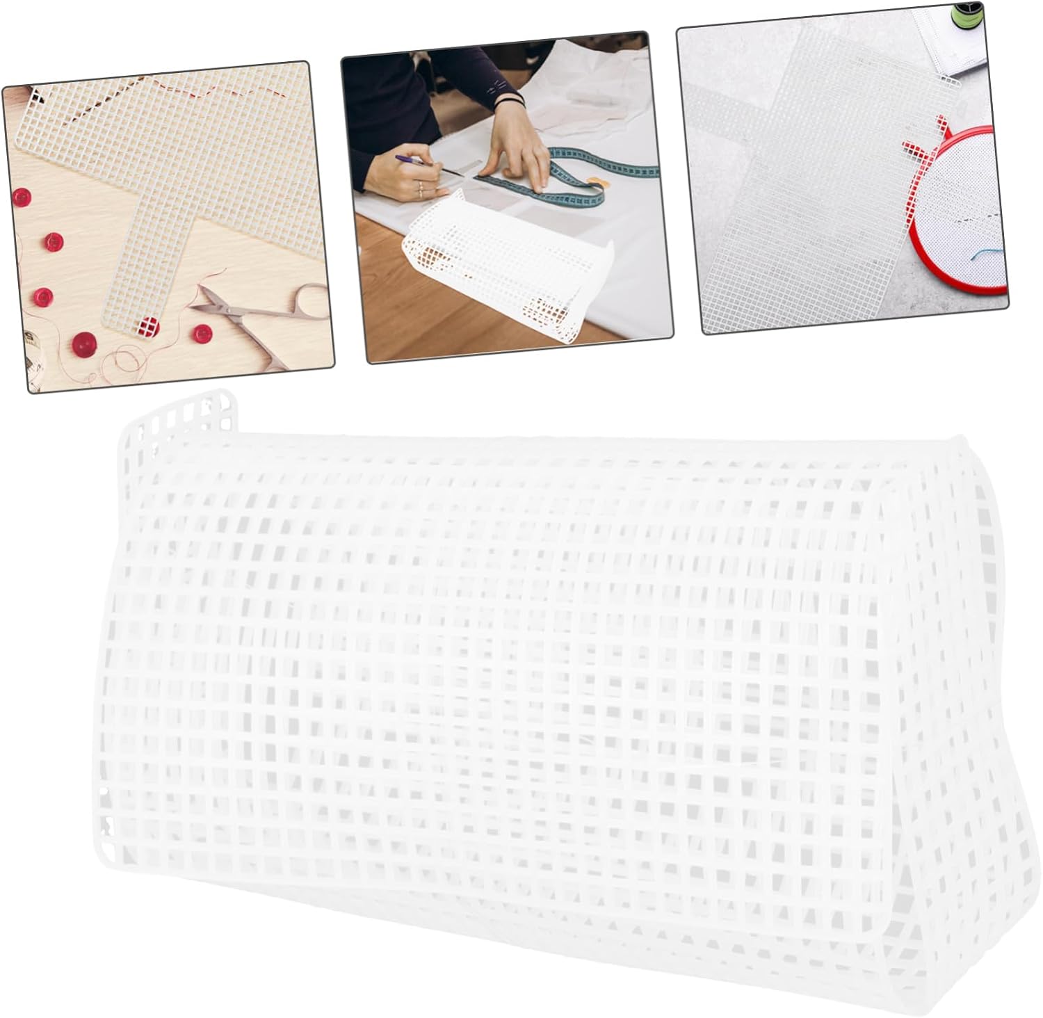 COOPHYA 2pcs Sewing Plastic Canvas Set Mesh for Crafts for Crochet Bags and Creative Projects Multi-Functional Plastic Woven for Boys and Girls and Adults