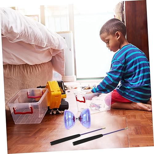 Miniatura 6 de FELTECHELECTR 1 Unidades Diábolo Yoyo para niños, traje morado, rodamientos de bolas, Yoyo chino Yo Yo Yo para niños, juguetes profesionales para