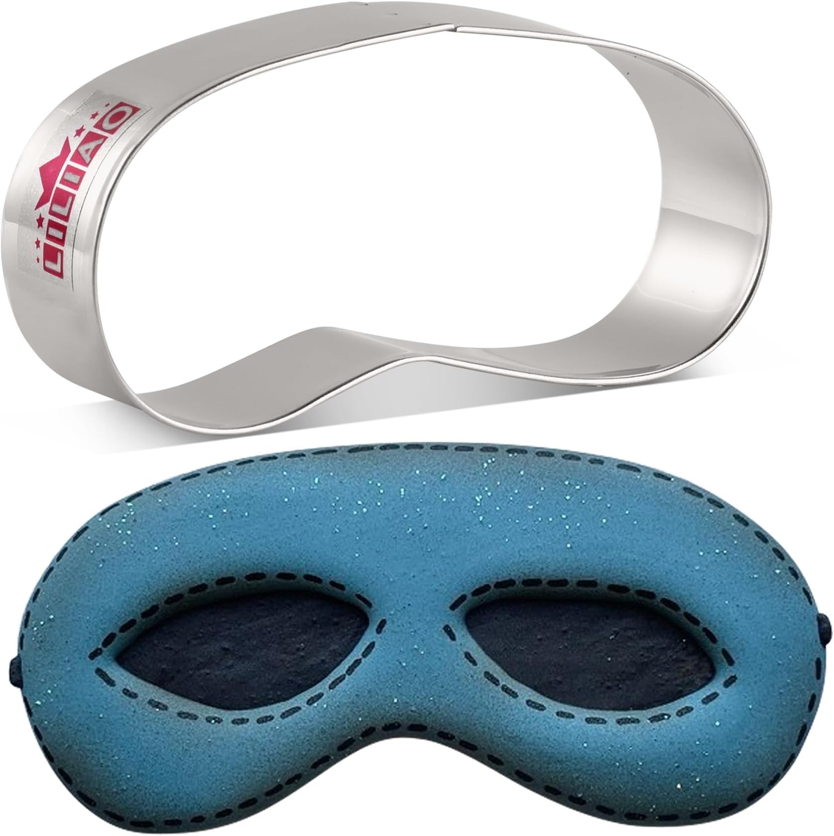 LILIAO Party Mask Cookie Cutter - 3.7 x 1.8 inches - Birthday Biscuit Fondant Sandwich Bread Mold Cutters - Stainless Steel - by Janka