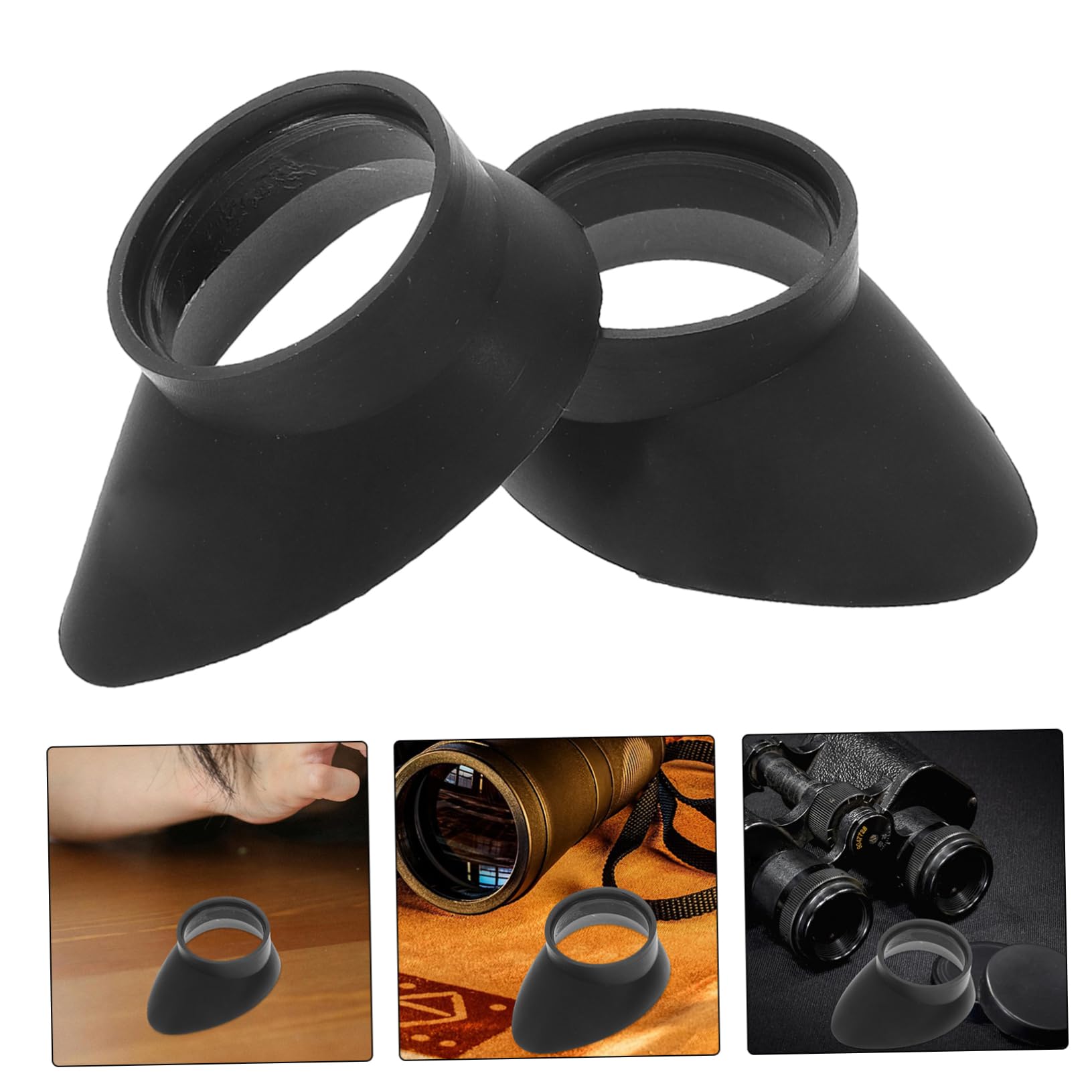 2pcs Gomma Copri Oculari Per Microscopi E Binocoli Protezione Universale Materiale Elastico Facile Installazione Per Birdwatching E Attività All'aperto