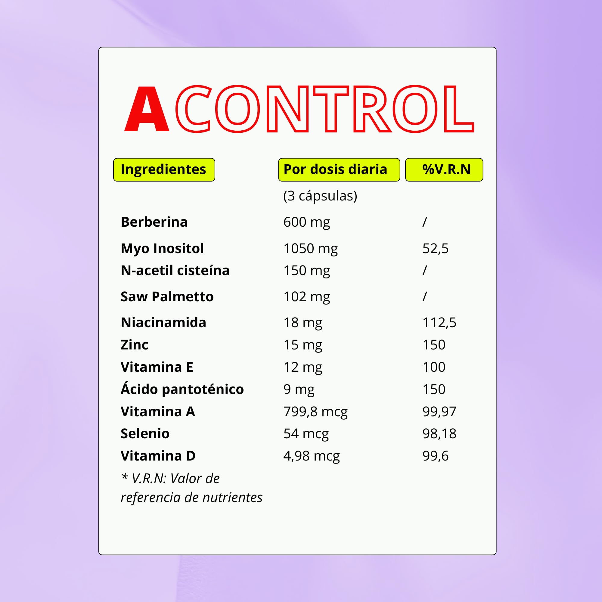 Myo-Inositol + Zinc + Berberina - 11 Activos - Trata el Acné Hormonal | Equilibrio Hormonal Femenino - para Ciclos Irregulares y SOP - Reduce Caída del Cabello - 90 cápsulas | Nonna Cosmetics
