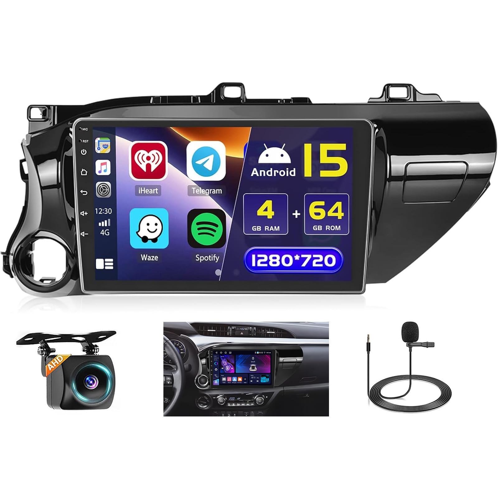 Hikity 4+64G 10.1" Android Autoradio CarPlay