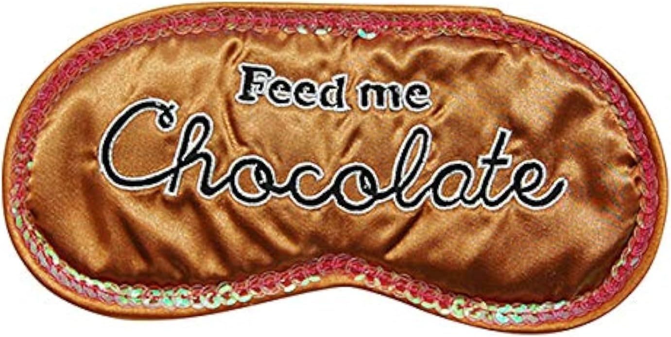 Diabolical Gifts Feed Me Chocolate! Eye Mask (Novelty), Purple