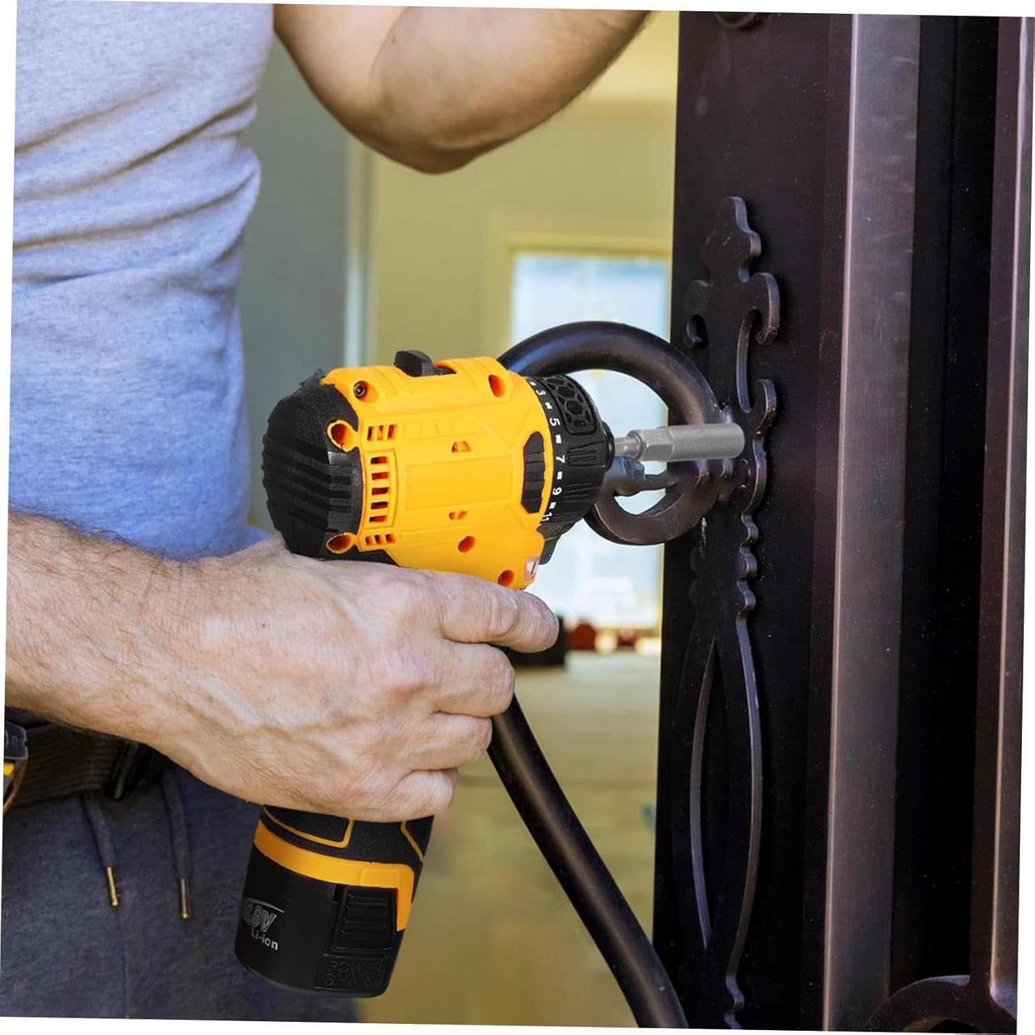 DOITOOL Wireless Electric Screwdriver 16.8v 1500rpm Power Tool with Rechargeable Design for Diy