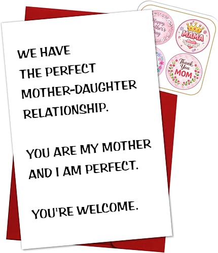 Charming Mother's Day Card for Mom, Mothers, Wife, GrandMother, Nana from Daught