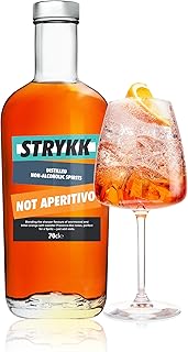 Strykk Not Aperitivo - Alcohol Free Aperitivo Alternative - Distilled Non-Alcoholic Spirit - Less Than 0.5% ABV 70cl, Orange
