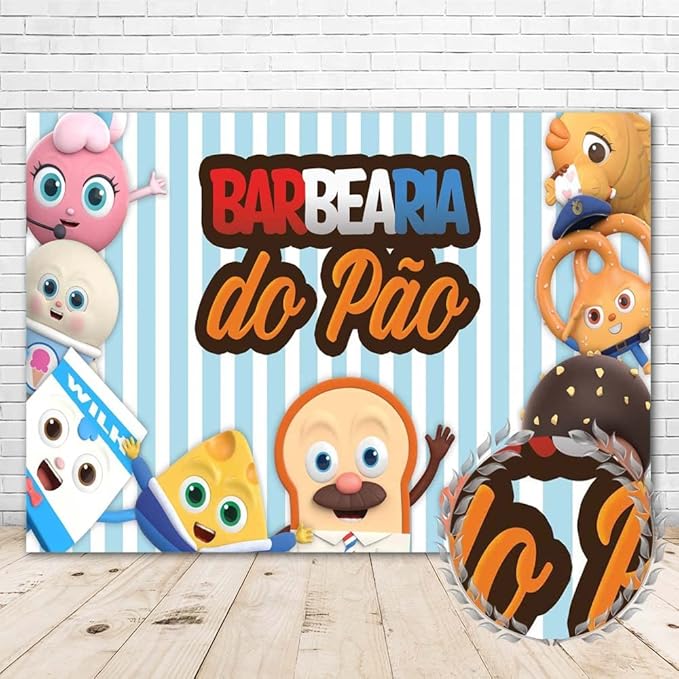 Bread Birthday Decorations 5x3ft Vinyl Bread