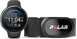 Polar Kit Pacer Pro Preto + Sensor de Frequência Cardíaca H10 Preto - Relógio com GPS, Ultraleve, Botões aderentes, Programas de treino e recuperação, Monitor de FC, Contraste de tela aprimorado